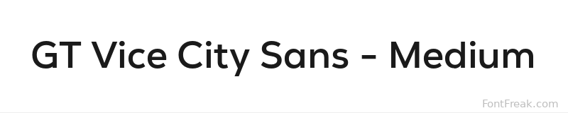 GT Vice City Sans - Medium