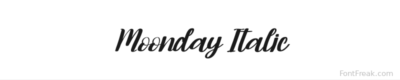 Moonday Italic