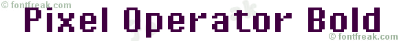 Pixel Operator Bold